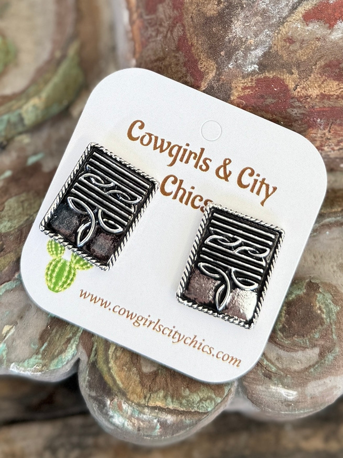 Square Boot Stitch Studs