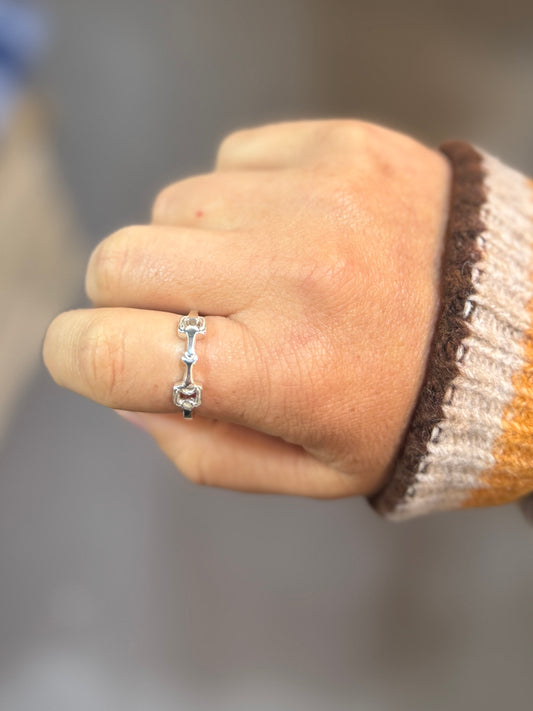 Silver Snaffle Bit Ring