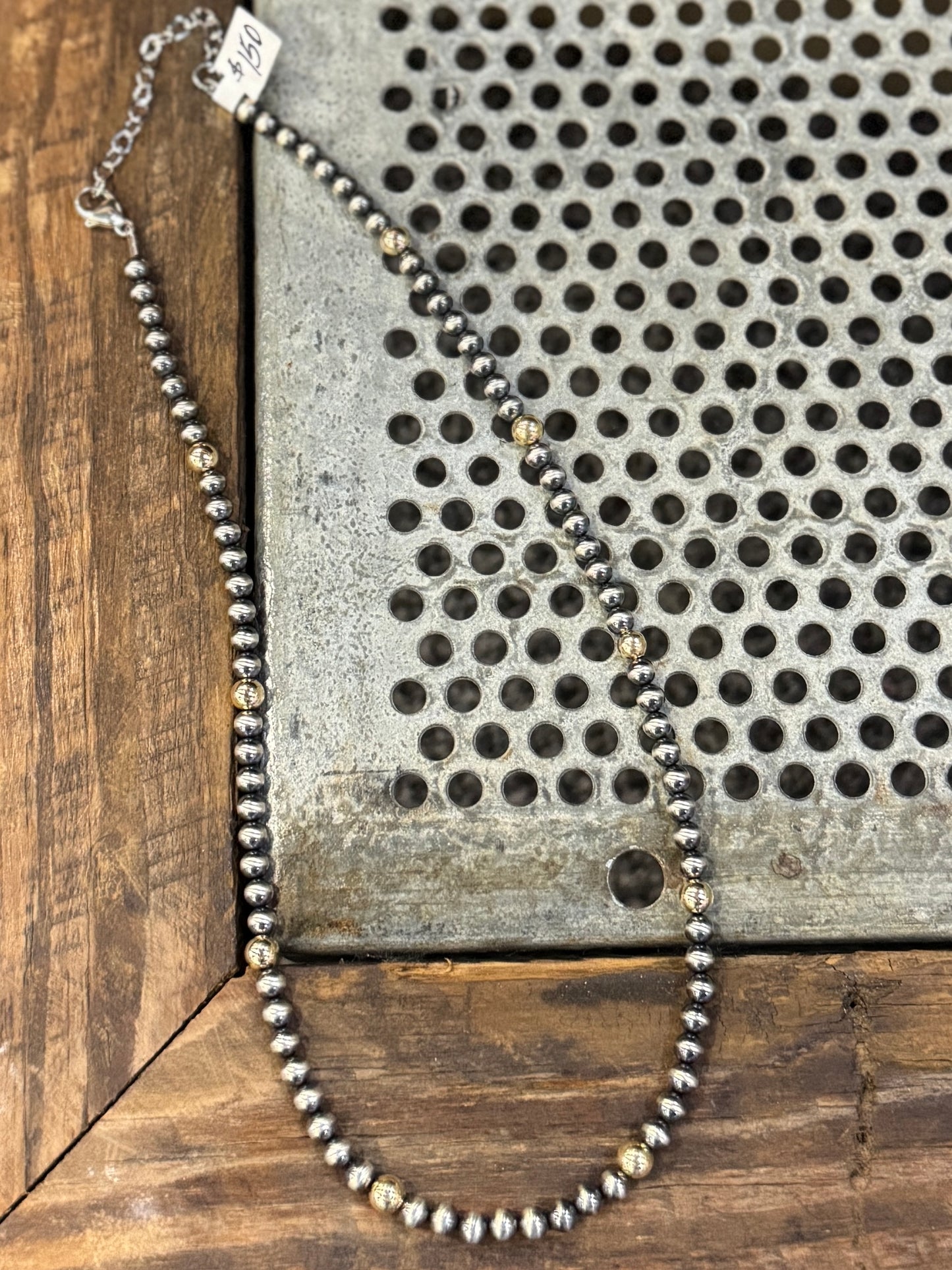 {Abilene} Gold & Silver Pearl Necklace