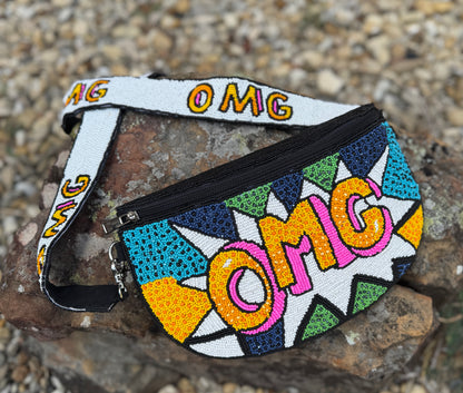 OMG Beaded Fanny Pack