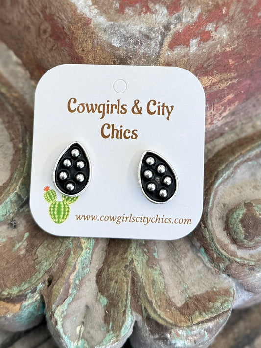 Small Teardrop Stud Earrings