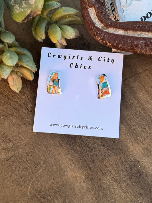 Orange Crush Post Earrings