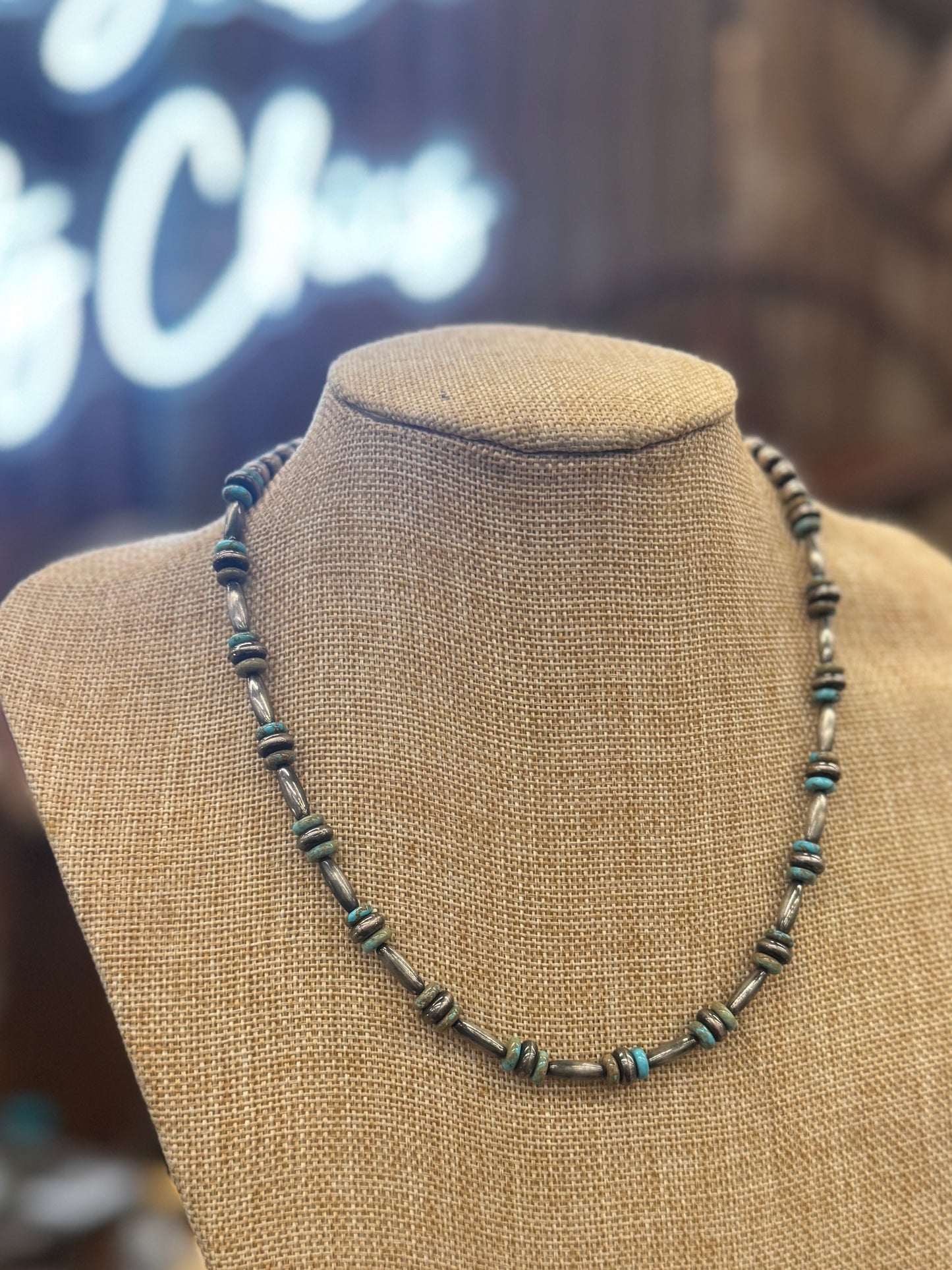 Barrel Pearl Necklace