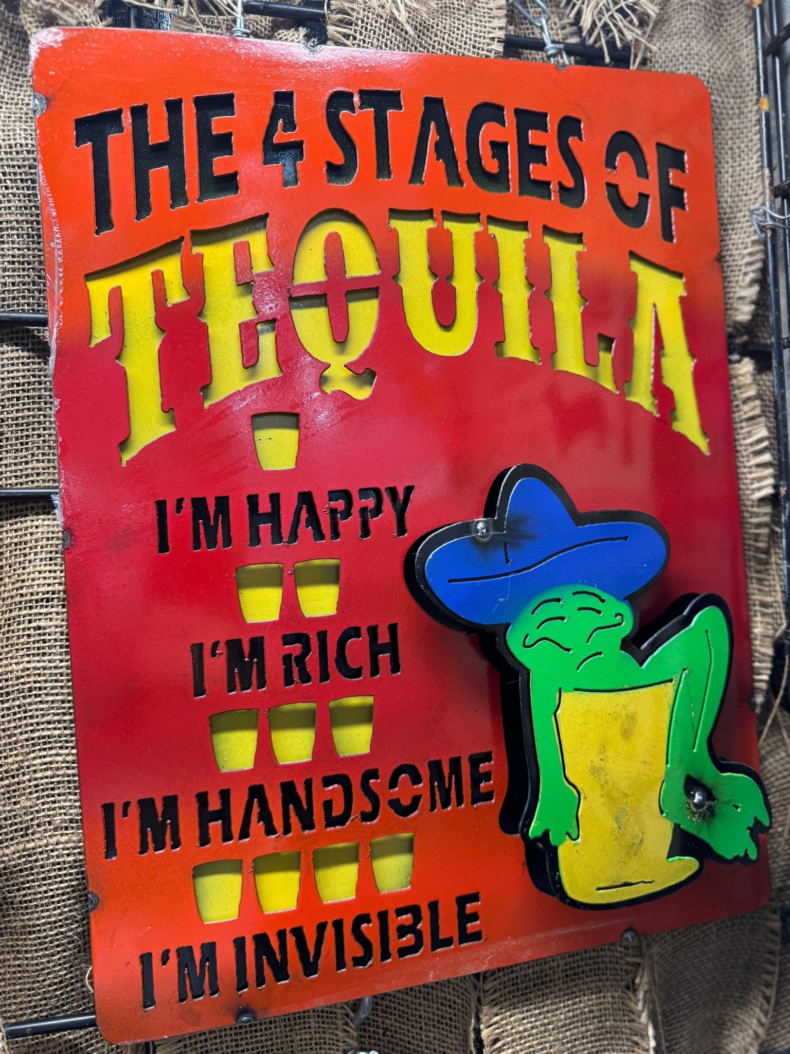 4 Stages Of Tequila Sign - Cowgirls & City Chics