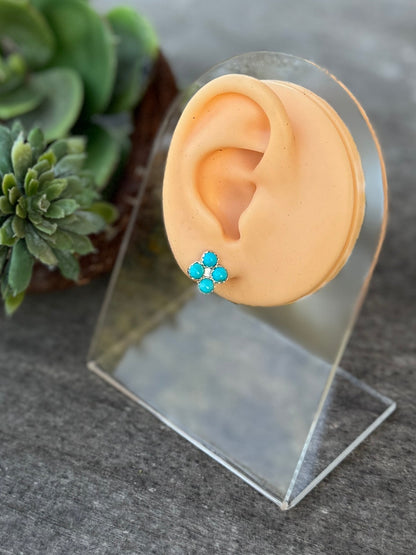 4-Stone Kingman Stud Earring - Cowgirls & City Chics