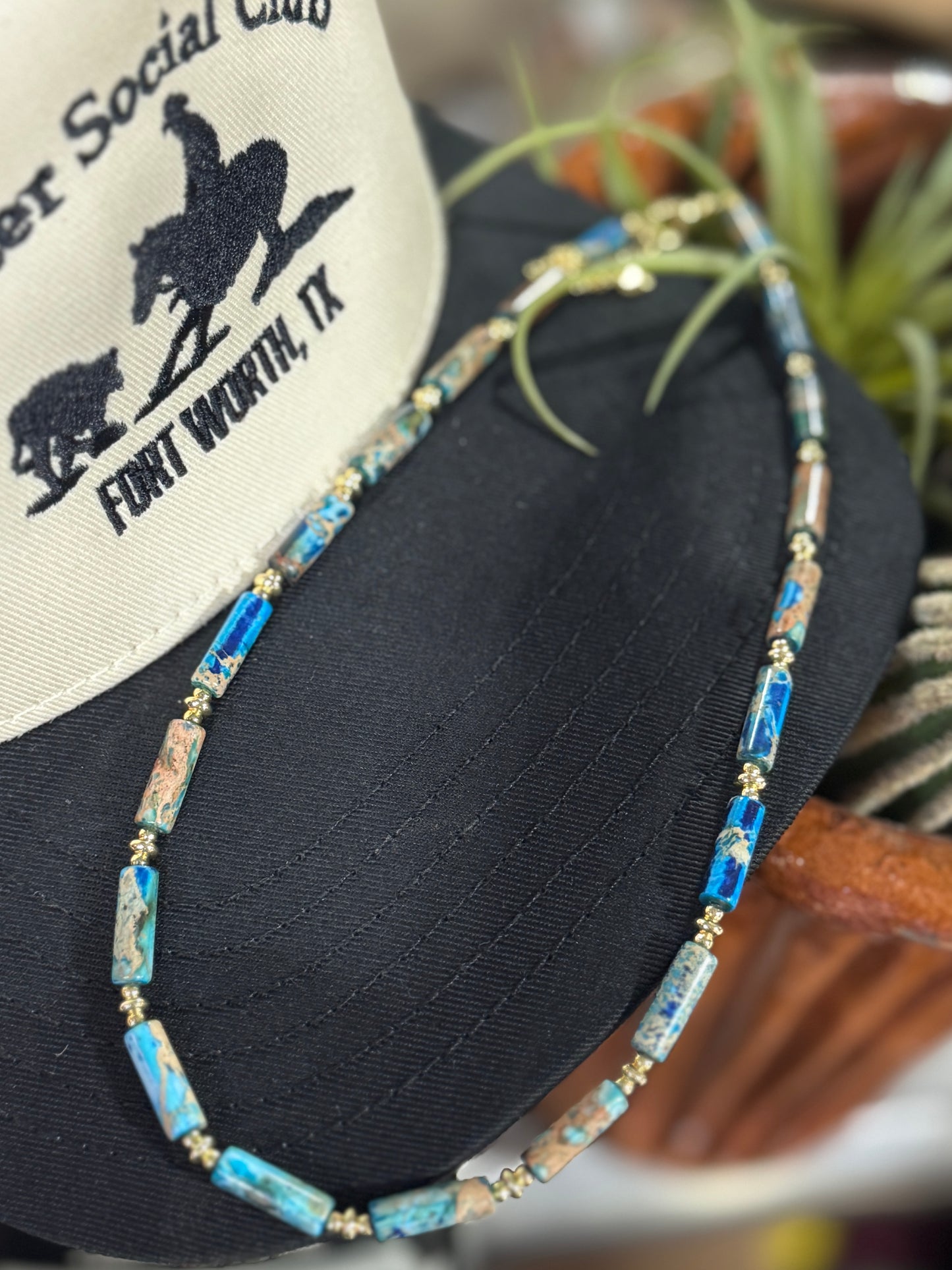 Lapis & Gold Necklace