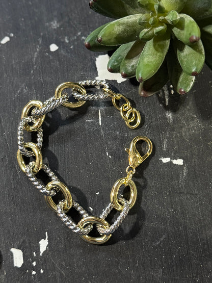 Two-Tone Rope Bracelet