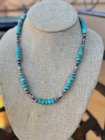 {Cameron} Kingman Barrel Necklace