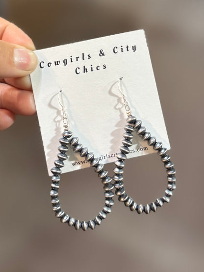 Spacer Pearl Drop Earrings