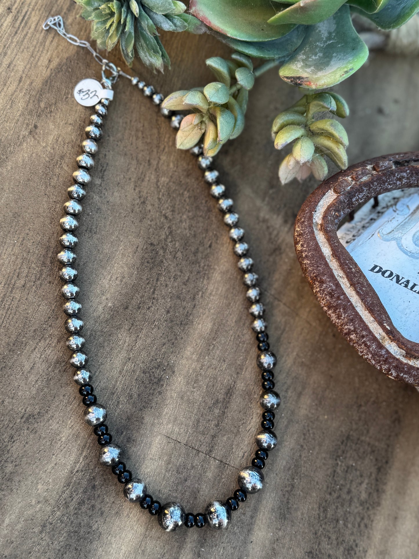 {Abilene} Black Onyx &  Pearl Necklace