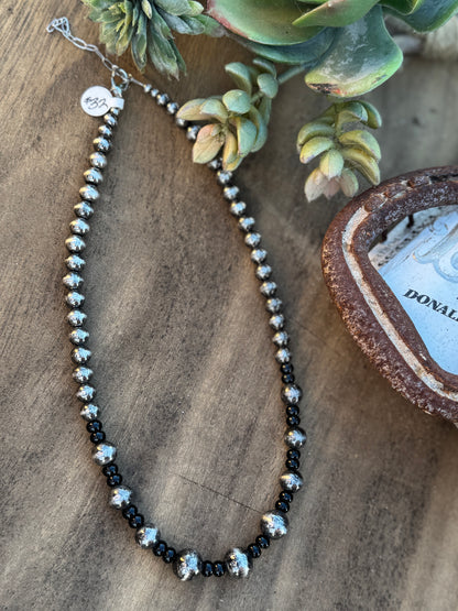{Abilene} Black Onyx &  Pearl Necklace