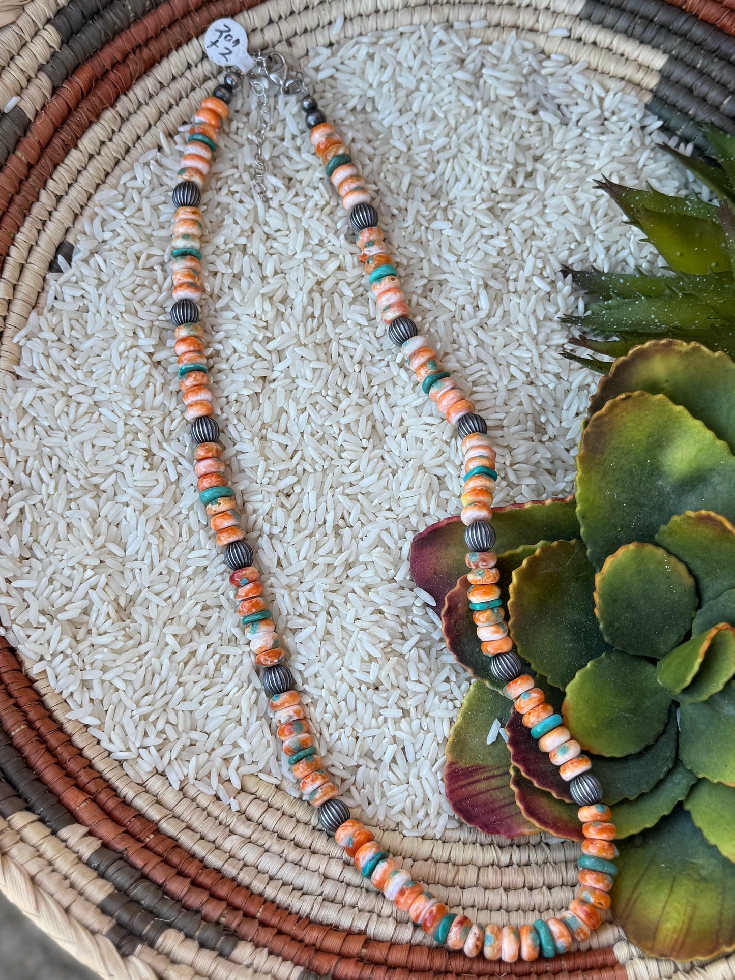 {Oranges} Spiny Oyster Necklace
