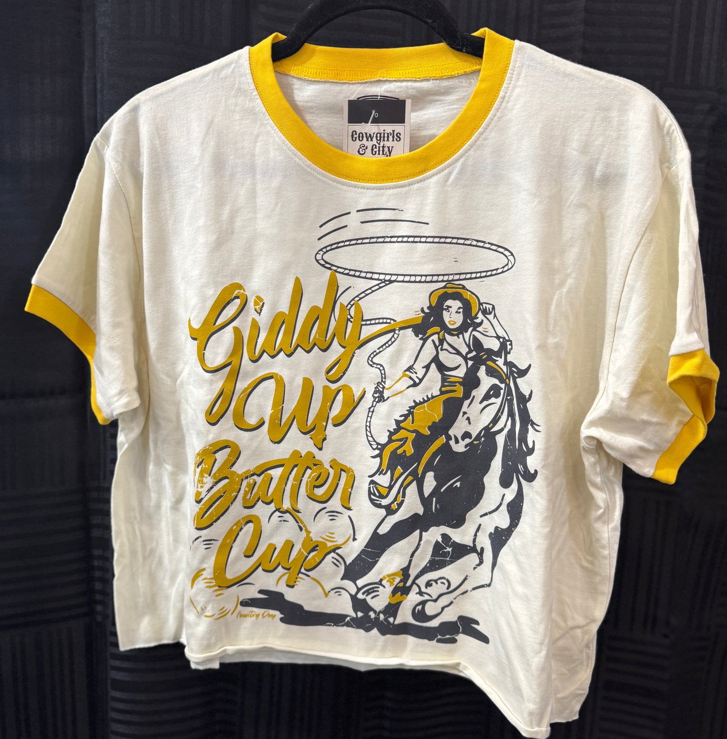 Giddy Up Ringer Tee