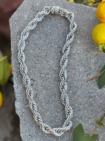 {Get Twisted} Rope Stainless Necklace