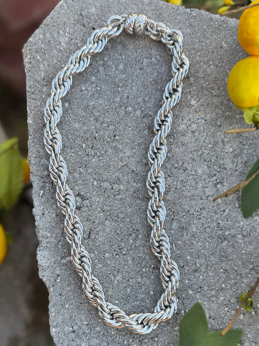 {Get Twisted} Rope Stainless Necklace