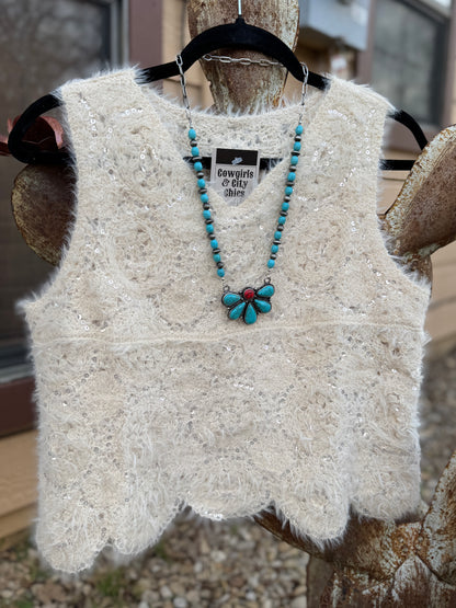 Sequin {Eyelash} Tank Top