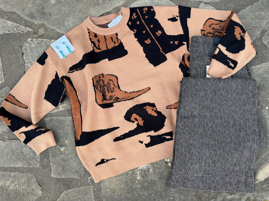 {Boot Scootin Boogie} Sweater