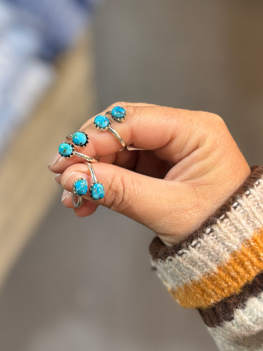Double Stud Turquoise Ring