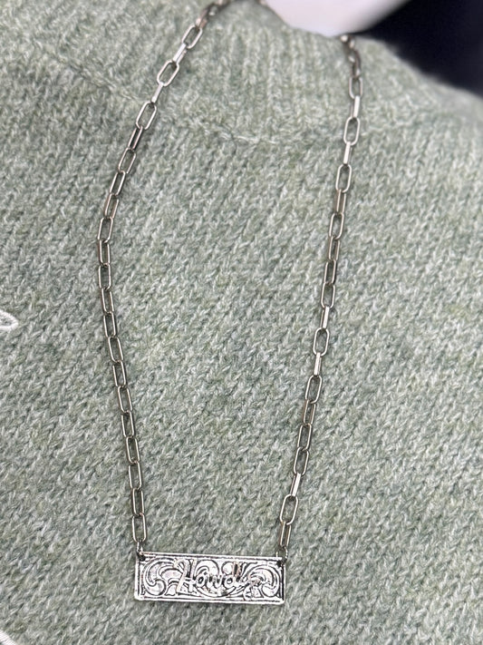 Howdy Bar Necklace