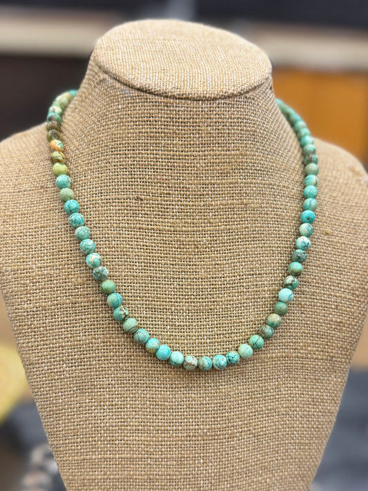 Plain Kingman Beaded Necklace