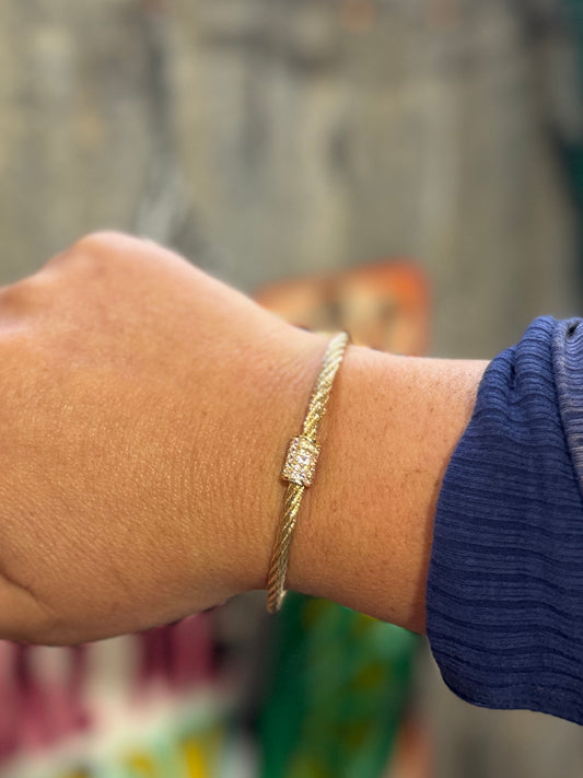 Gold Sparkly Cuff