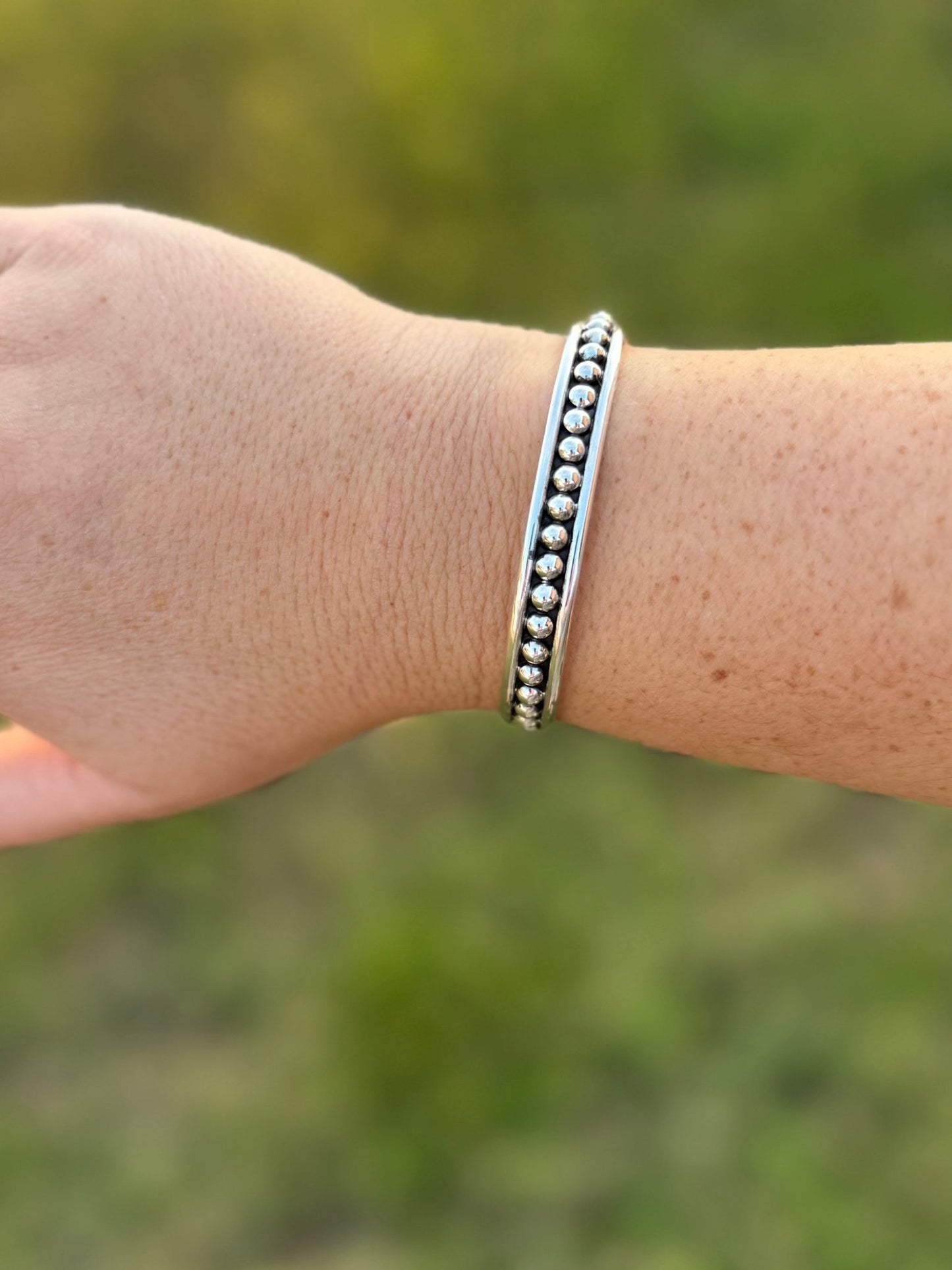 4mm Dot Silver Cuff - Cowgirls & City Chics