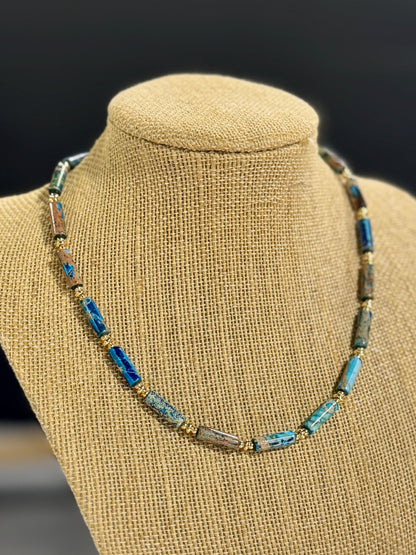 Lapis & Gold Necklace
