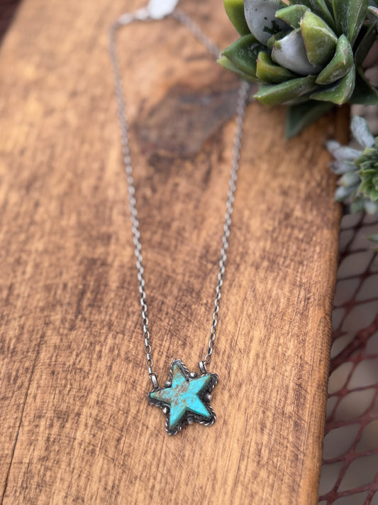 Silver Kingman Necklace