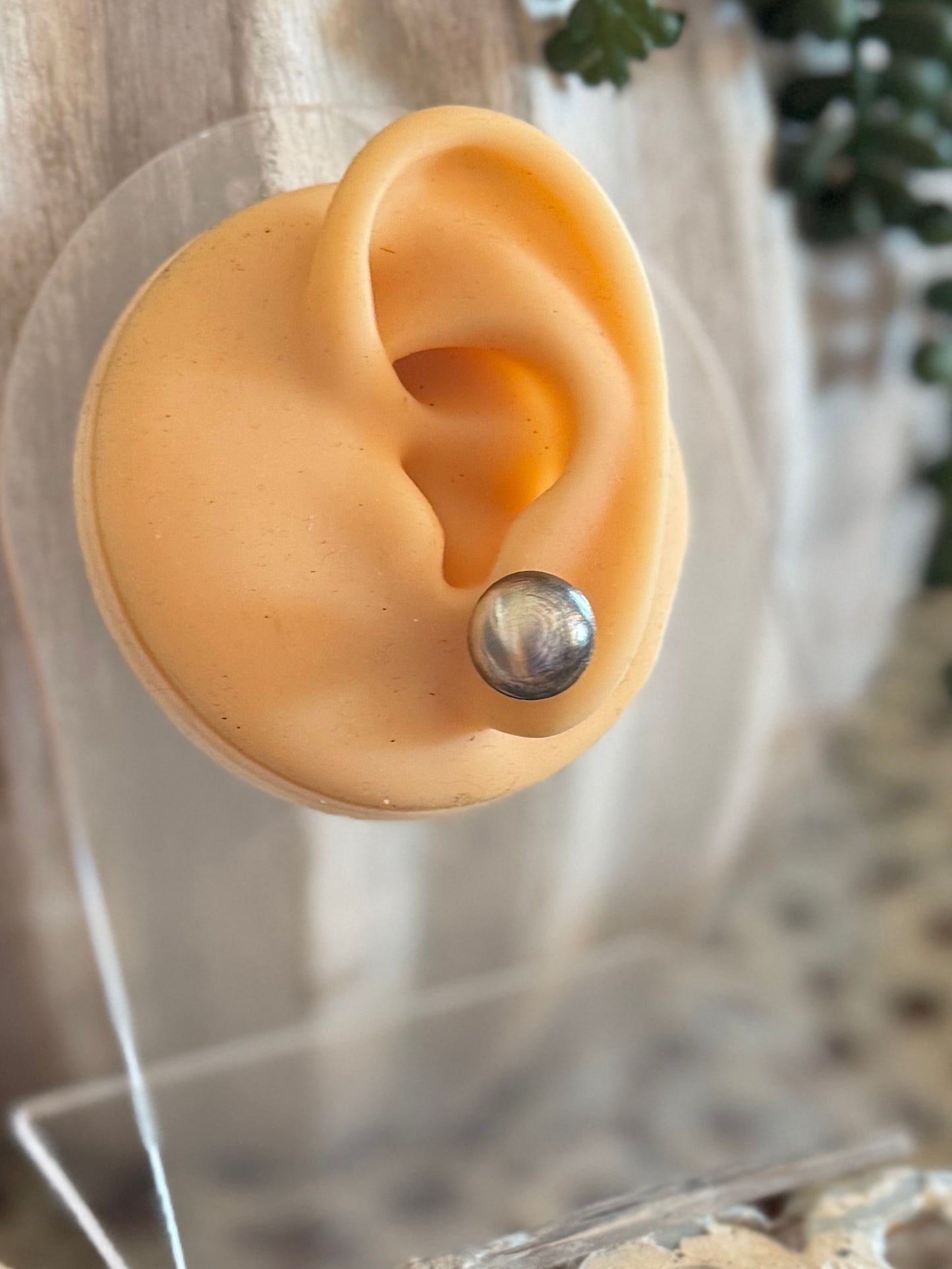 Handmade Sterling Navajo Pearl Earring