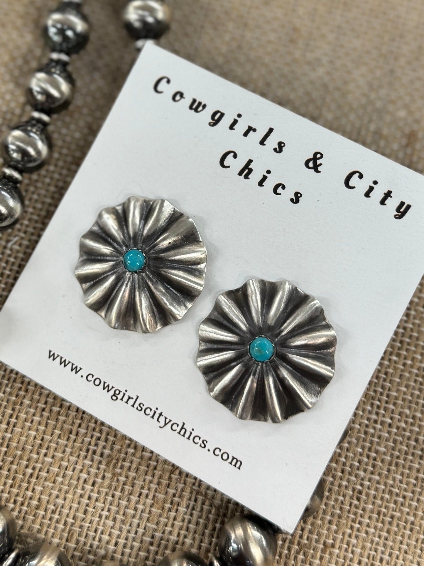 Kingman Concho {Starburst} Earrings