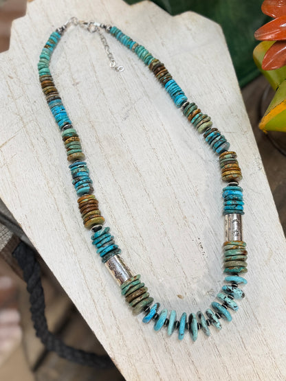 {Big Bend} Kingman Graduated Beaded Necklace