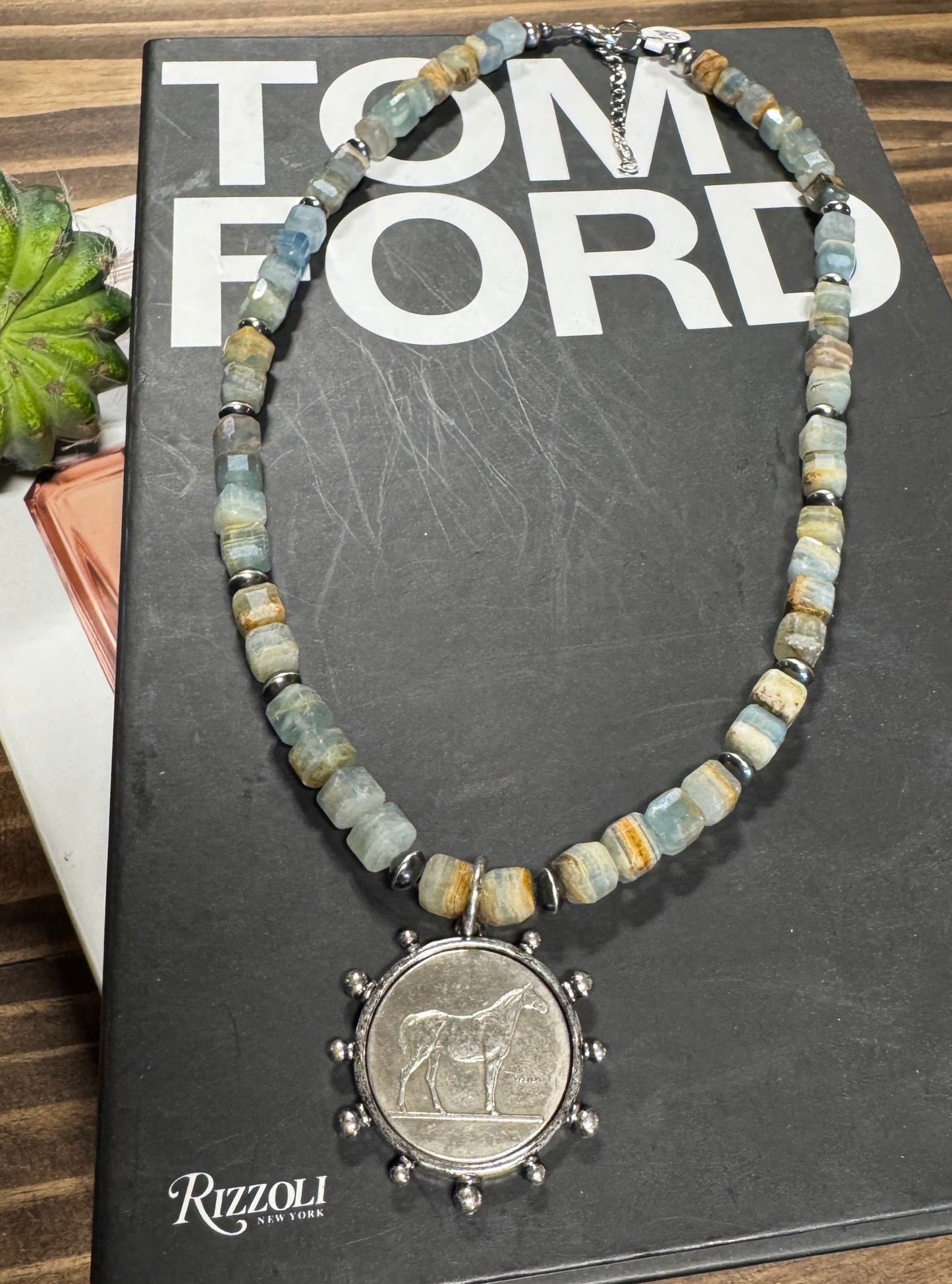 {Tombstone} Equestrian Coin Necklace