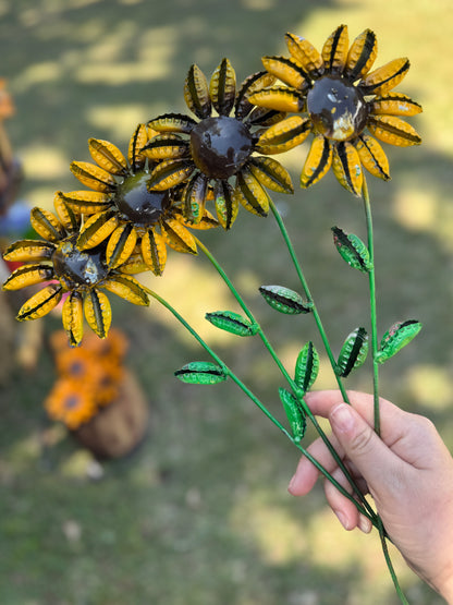 Bottle Cap Metal Sunflower