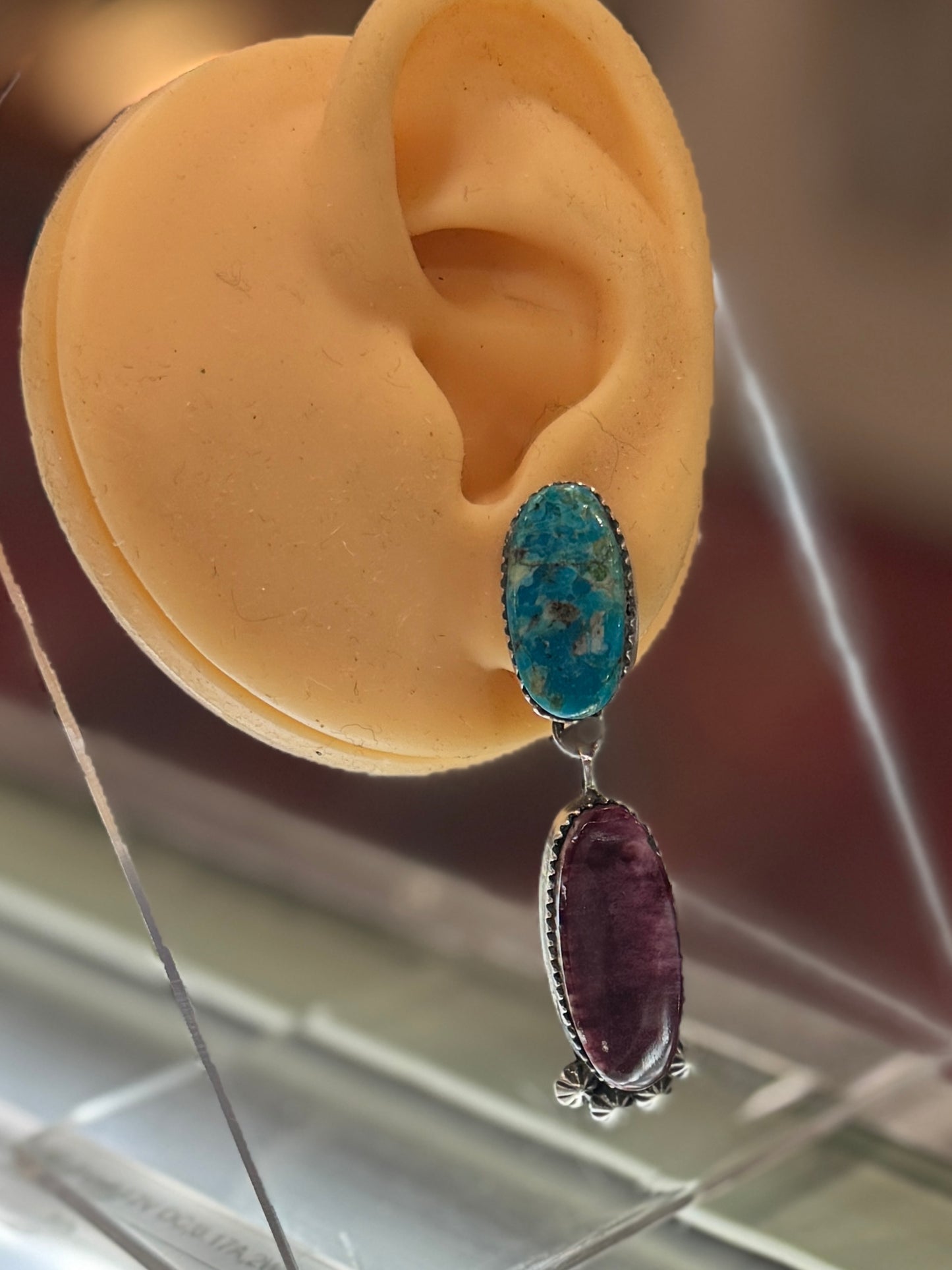Purple Spiny & Kingman {Santa Fe} Chunky Earrings