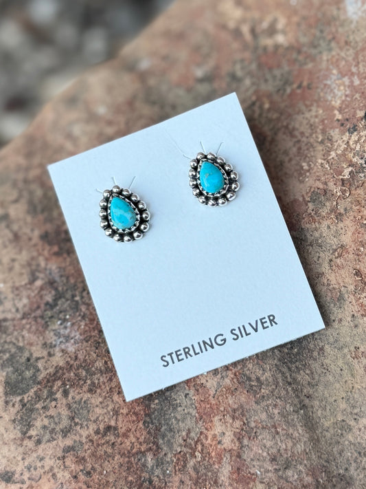 {Everyday} Kingman Sterling Teardrop Stud