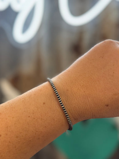 Small Spacer [Rondelle] Pearl Bracelet