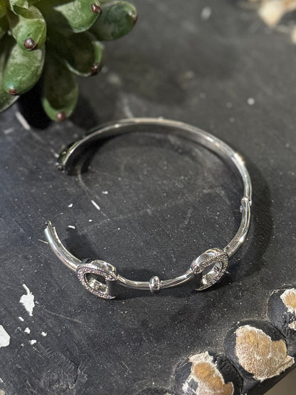 Silver Snaffle Bracelet
