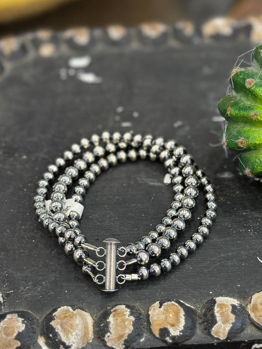 Triple Stack Pearl Bracelet Set