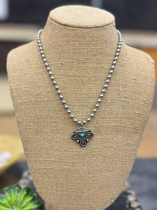 Boot Stitch Charm Necklace
