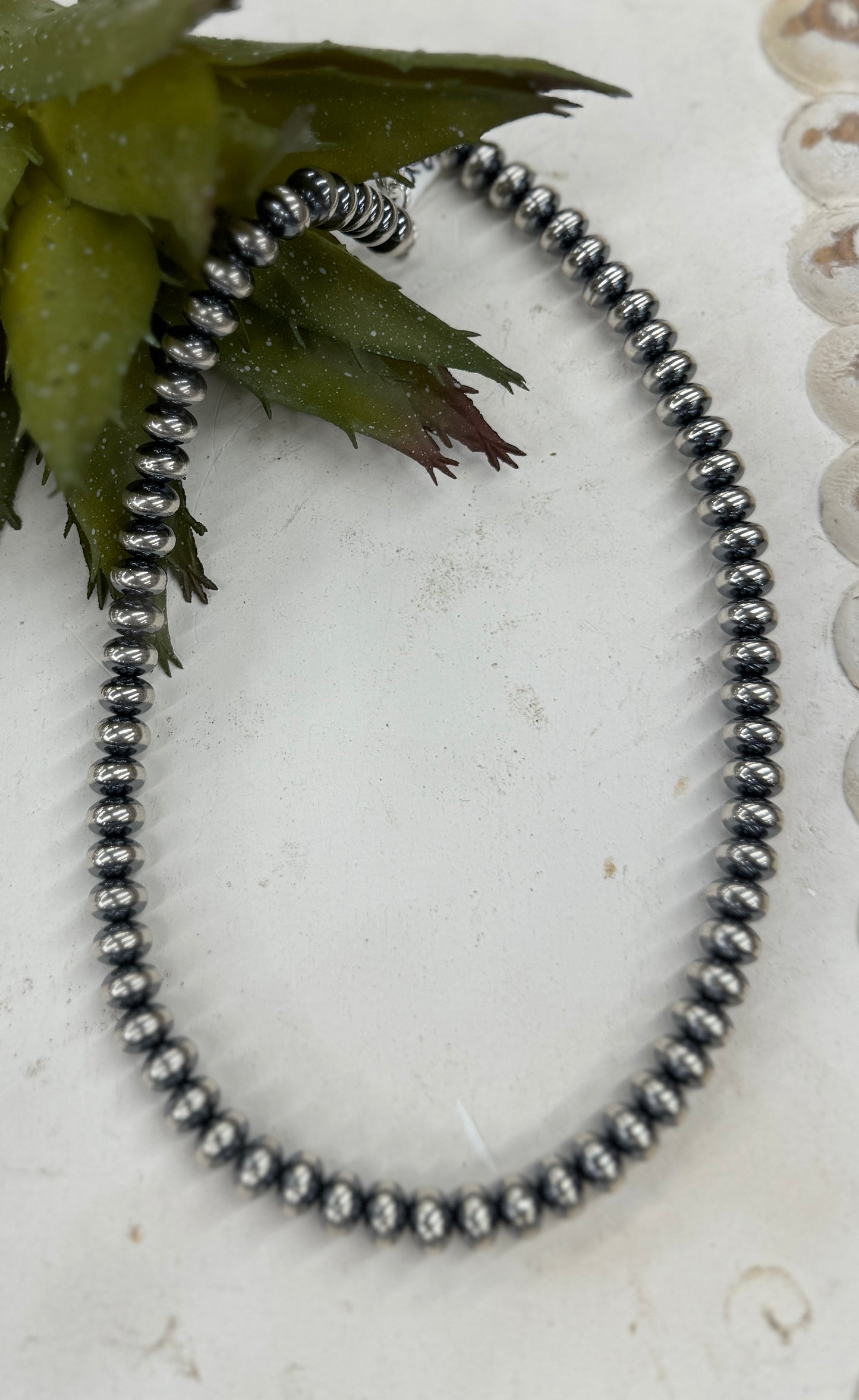 {La Grange} Sterling Silver 8mm Spacer Necklace