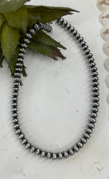 {La Grange} Sterling Silver 8mm Spacer Necklace