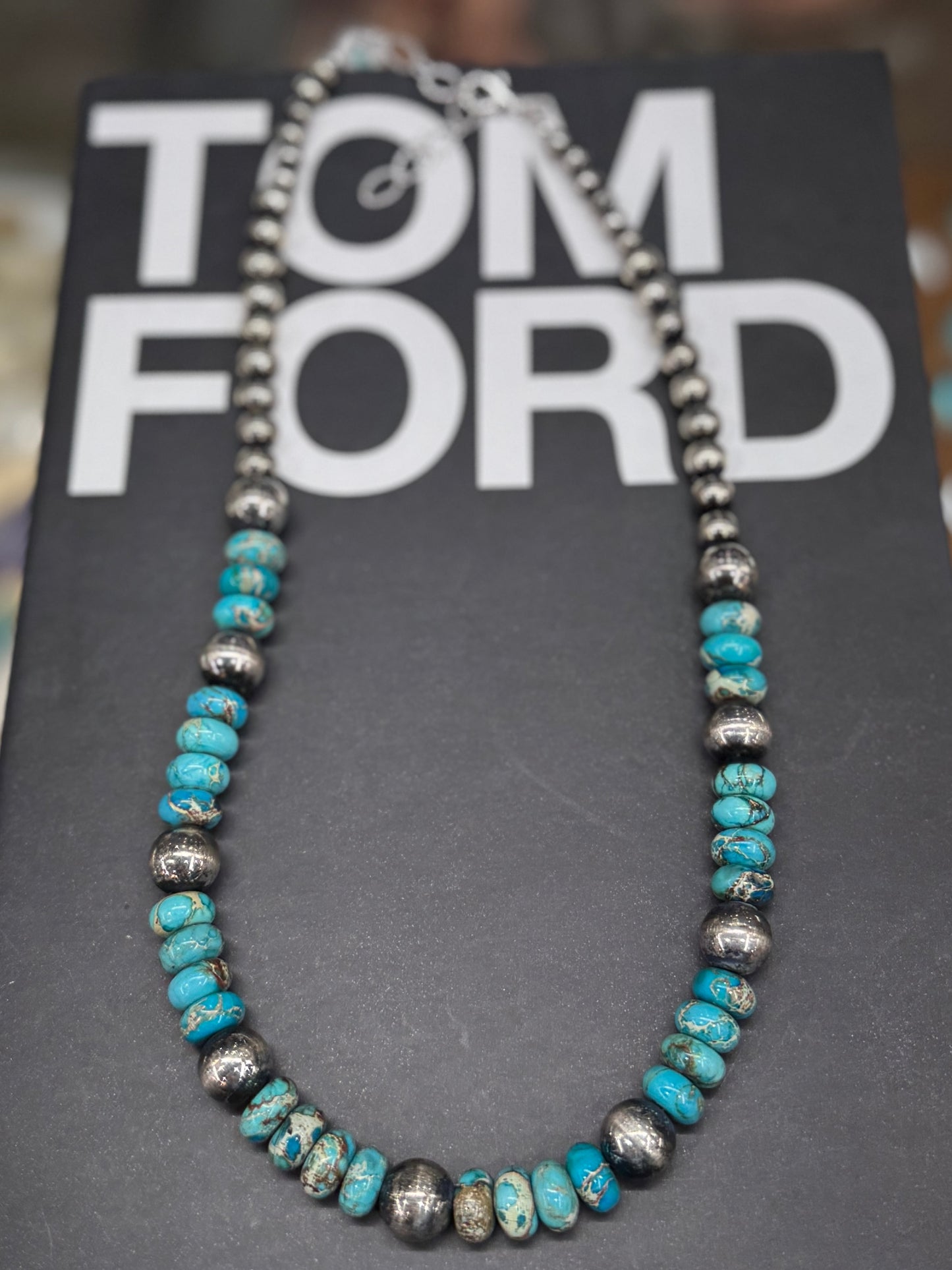 {Ocean Waters} Turquoise & Pearl Necklace