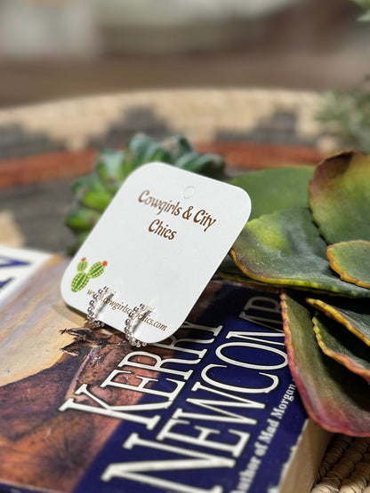 Silver Bubble Huggie Hoop Earrings