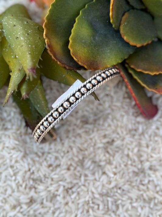 4mm Rope Silver Cuff