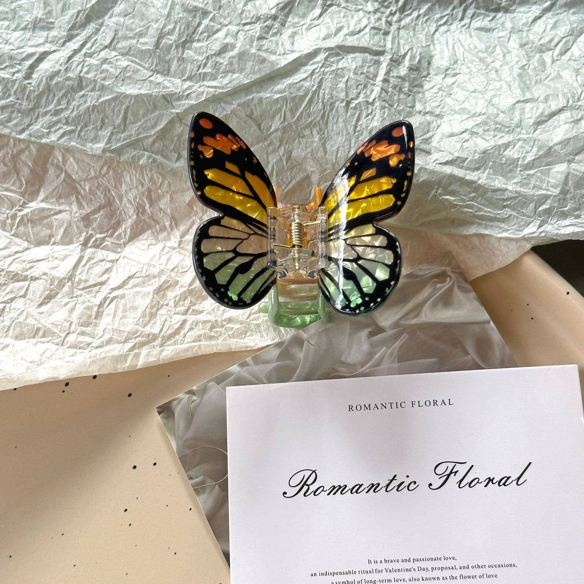 Colorful Butterfly Claw Clip