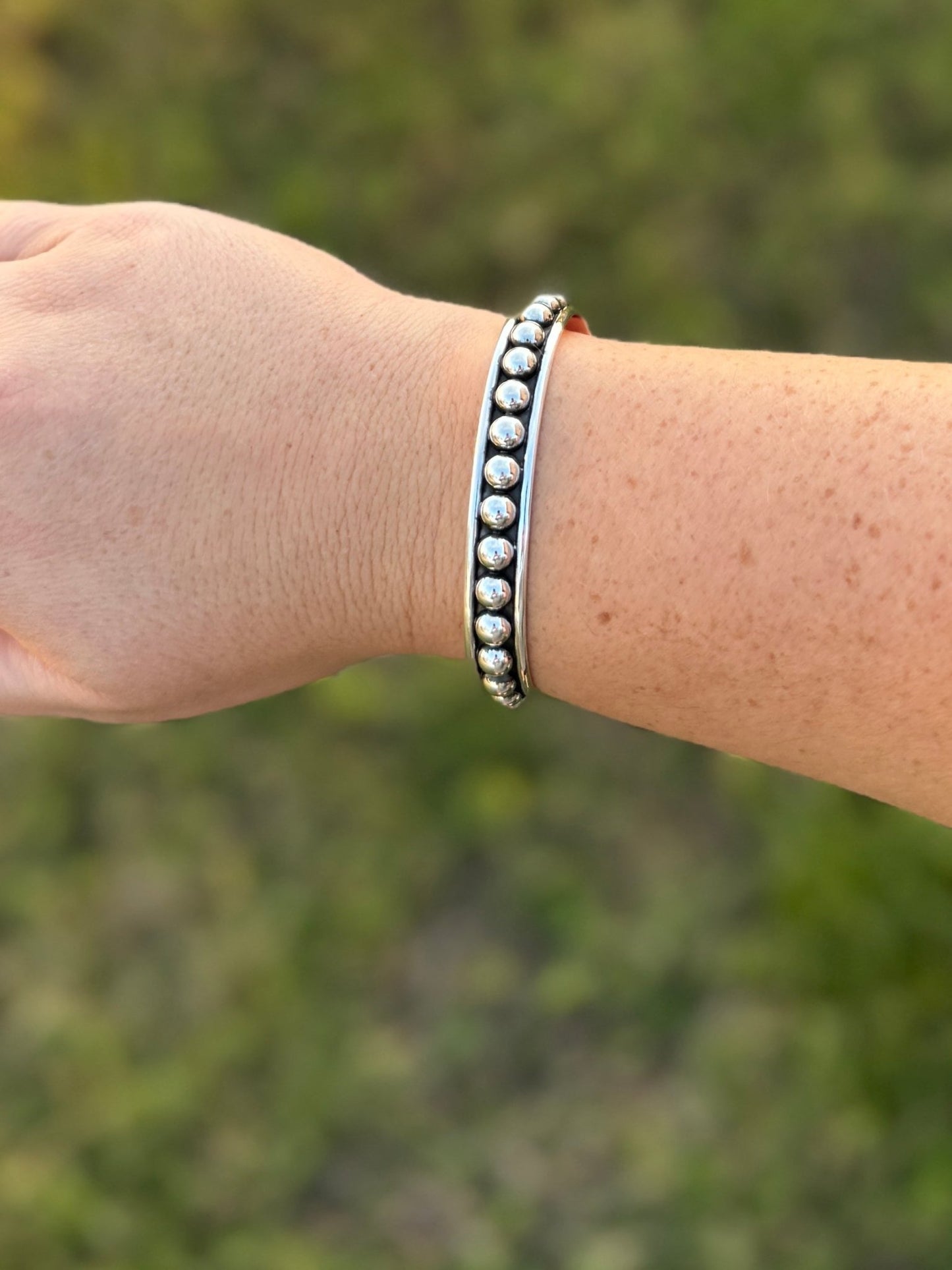 6mm Dot Sterling Cuff - Cowgirls & City Chics