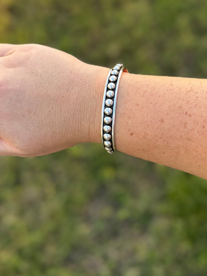 6mm Dot Sterling Cuff - Cowgirls & City Chics