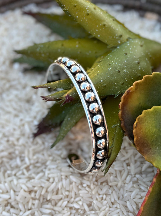 6mm Dot Sterling Cuff - Cowgirls & City Chics