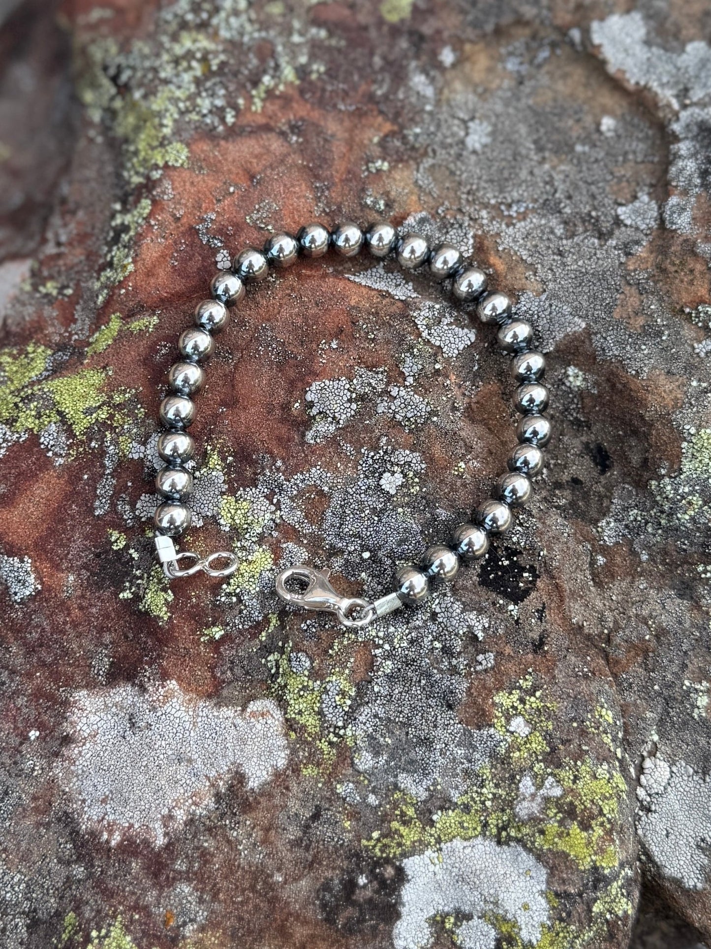 6mm Sterling Silver Pearl Bracelet - Cowgirls & City Chics