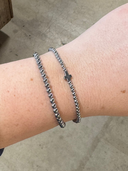 Silver Bead Bracelet
